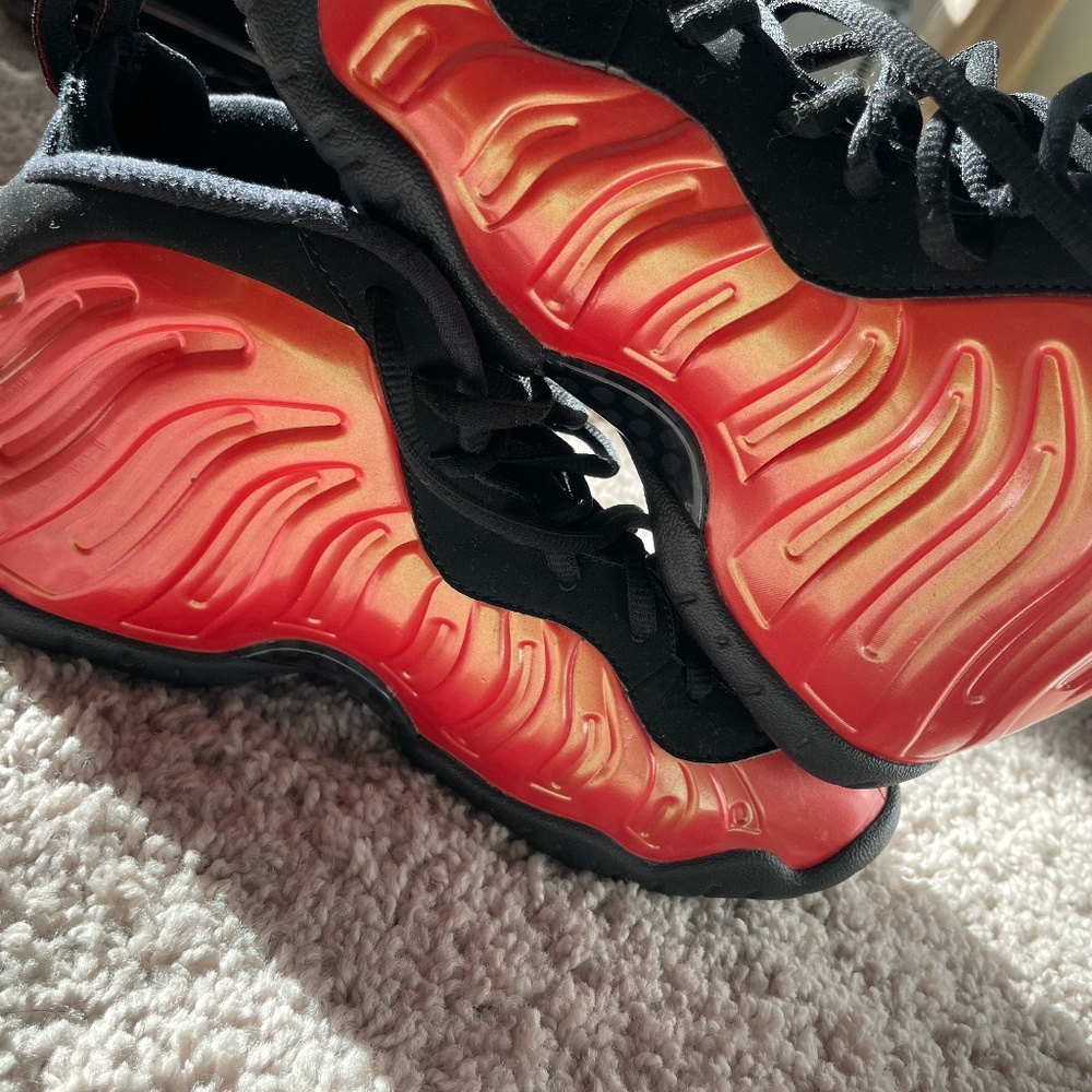 Nike Air Foamposite One Blue Void Rugged Orange (GS)